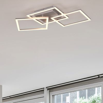 Króm fém plafon lámpa, Margaux, 31 W, 3000 K LED