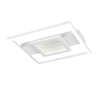 Fehér fém mennyezeti lámpa, Sandhia, 16 W, 4000 K LED