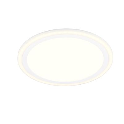 Fehér műanyag plafon lámpa, Omaima, 11 W, 3000 K LED