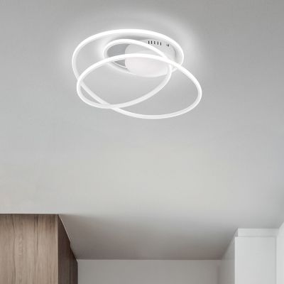 Fehér fém plafon lámpa, Marell, 36 W, 4000 K LED, 3 fokozatban szabályozható