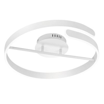 Fehér fém plafon lámpa, Resy, 37 W, 4000 K LED, 3 fokozatban szabályozható