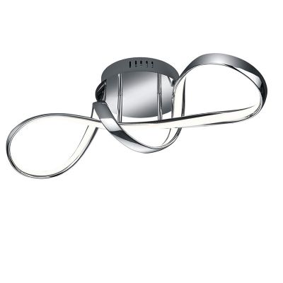 Króm fém mennyezeti lámpa, Renso, 28 W, 4000 K LED, 3 fokozatban szabályozható