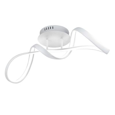 Fehér fém mennyezeti lámpa, Renso, 28 W, 4000 K LED, 3 fokozatban szabályozható