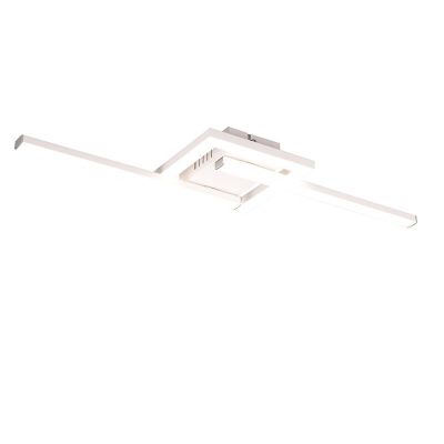 Fehér fém mennyezeti lámpa, Mahad, 17 W, 4000 K LED