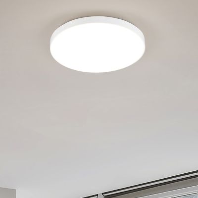 Fehér műanyag plafon lámpa, Sharde, 18 W, 4000 K LED, IP44
