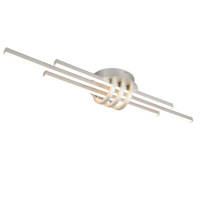 Nikkel fém plafon lámpa, Saloua, 20 W, 3000 K LED, 3 fokozatban szabályozható