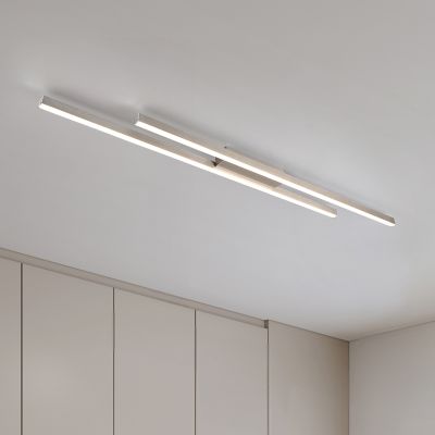 Nikkel fém plafon lámpa, Sangeeta, 22 W, 3000 K LED