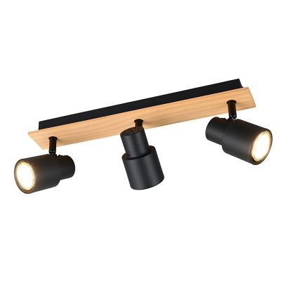 Fekete fém mennyezeti spot lámpa, Rajeev