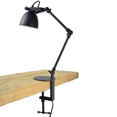 Modern csiptetős lámpa fekete, Morani, kapcsolóval