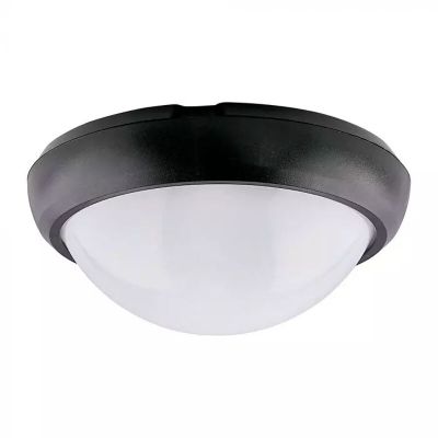 Műanyag lépcsőház világítás fekete, Xenia, 8 W, 6400 K LED, IP54