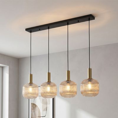 Design függőlámpa borostyán, Charlois