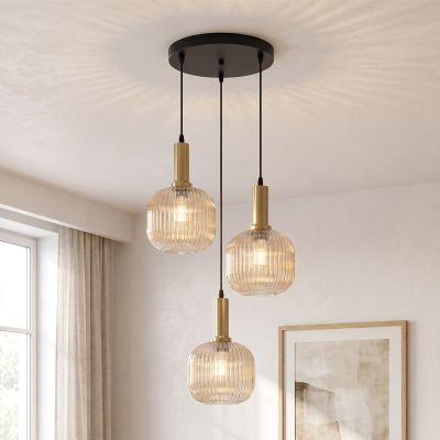 Design függőlámpa borostyán, Charlois