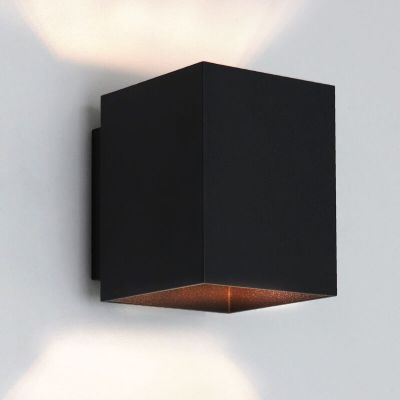 Retro fel le fali lámpa fekete, Dalila