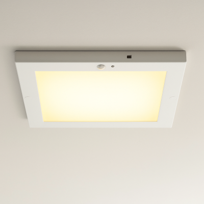 Műanyag mennyezeti lámpa érzékelővel fehér, Luan, 20 W, 3000 K LED
