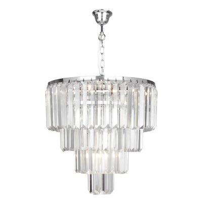 Design függőlámpa króm, Kajol