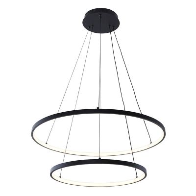 Design függőlámpa fekete, Kubra, 50 W, melegtől hidegig állítható fehér LED